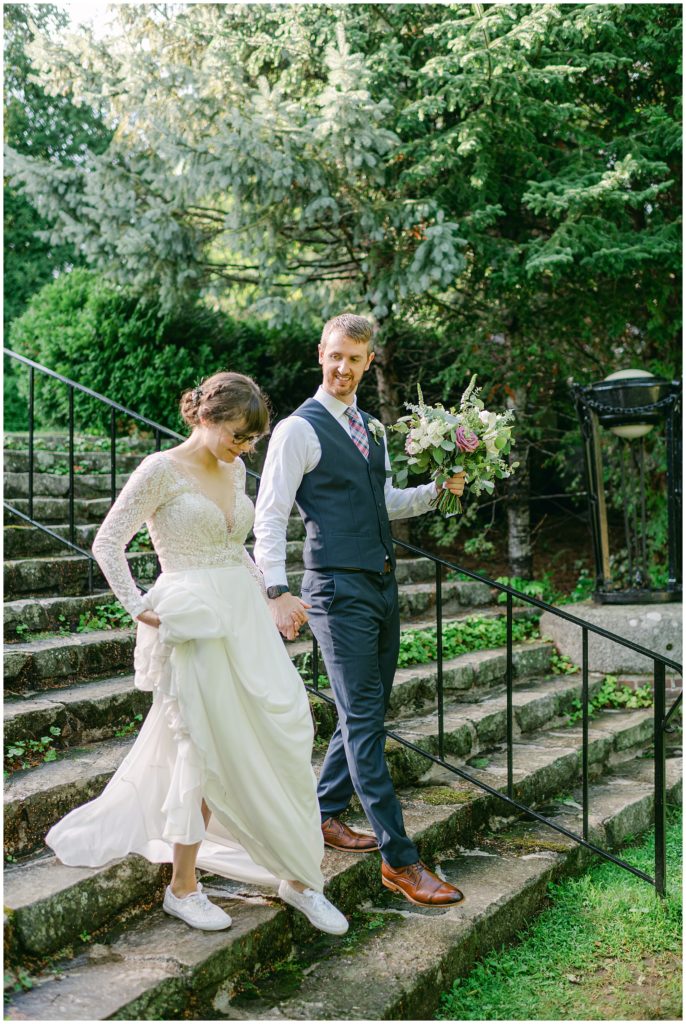 Summer Coastal Camden Maine Elopement at 16 Bay View in Camden Harbor by Rachel Campbell Photography