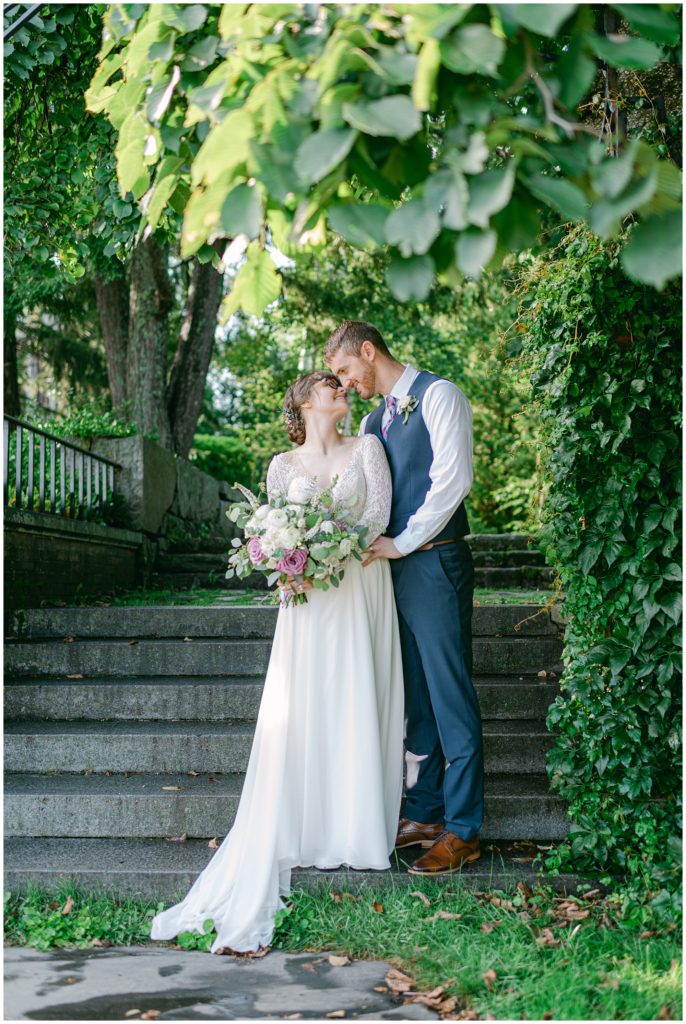 Summer Coastal Camden Maine Elopement at 16 Bay View in Camden Harbor by Rachel Campbell Photography