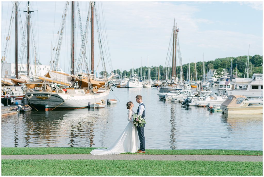 Summer Coastal Camden Maine Elopement at 16 Bay View in Camden Harbor by Rachel Campbell Photography