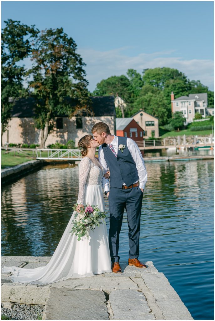 Summer Coastal Camden Maine Elopement at 16 Bay View in Camden Harbor by Rachel Campbell Photography