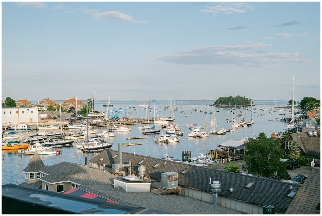 Summer Coastal Camden Maine Elopement at 16 Bay View in Camden Harbor by Rachel Campbell Photography